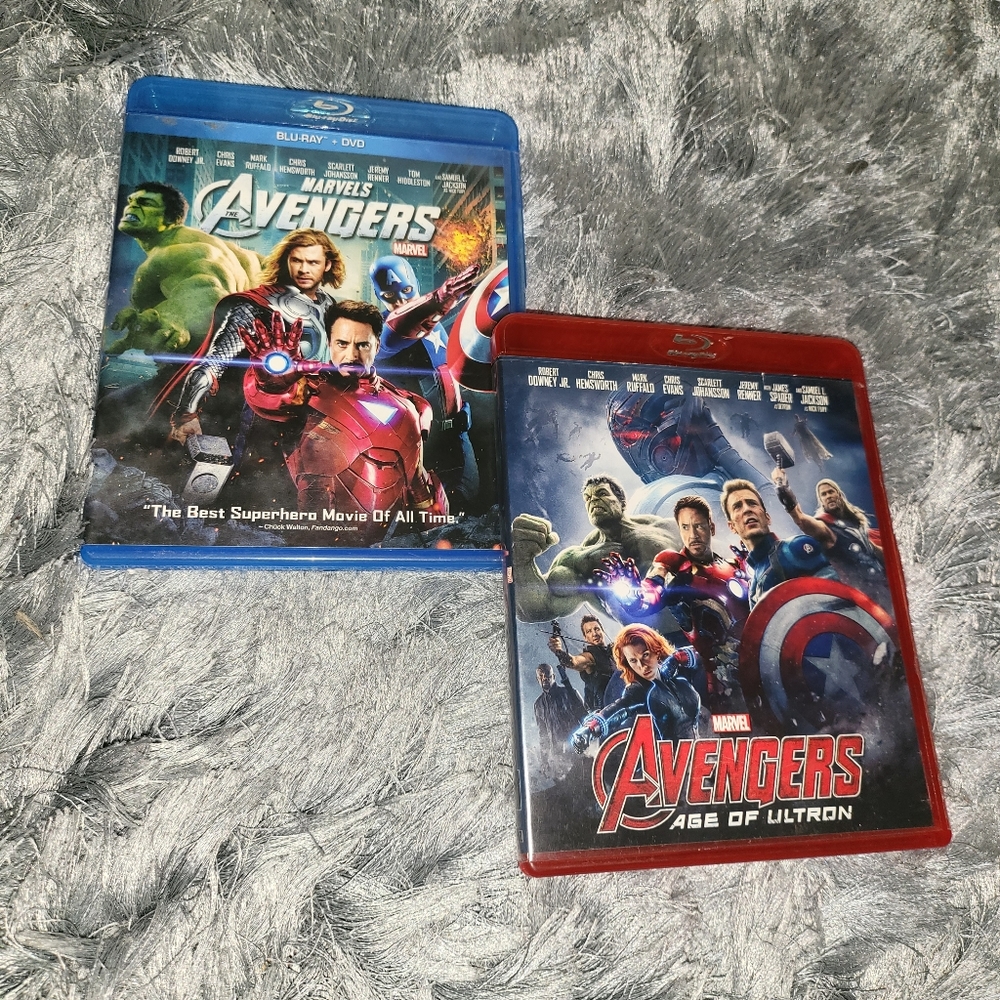 MARVEL Bluray Duo  "Marvels Avengers"  &  "Avengers Age of Ultron"